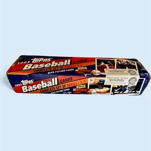 Topps Baseball Cards Series 1 & 2 Set - Red and Blue Box